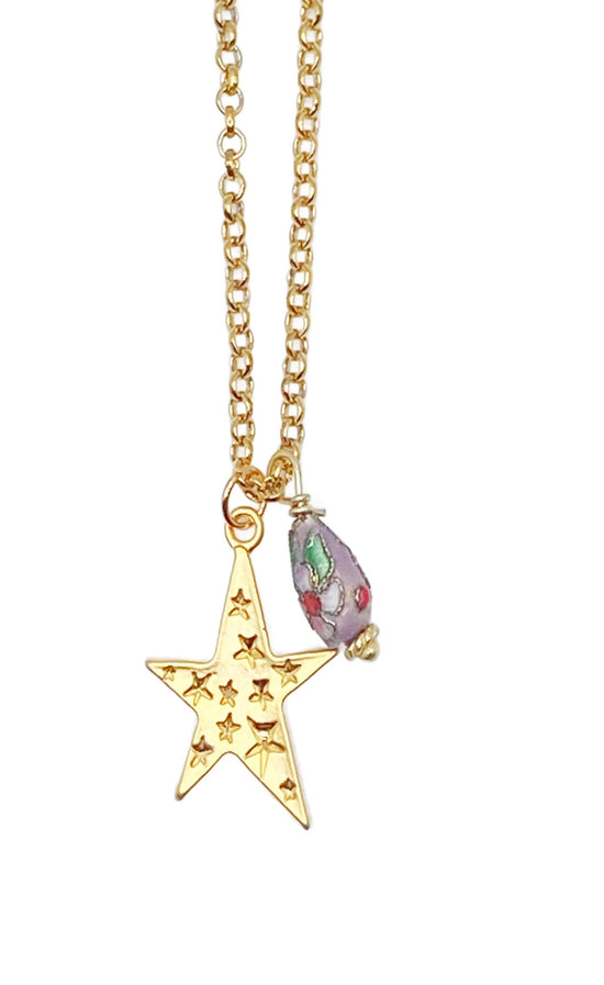 Gold Star One of a Kind Necklace - SAMPLE SALE