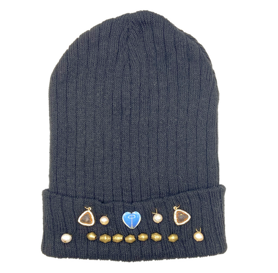 Opalite Heart Beanie Hat