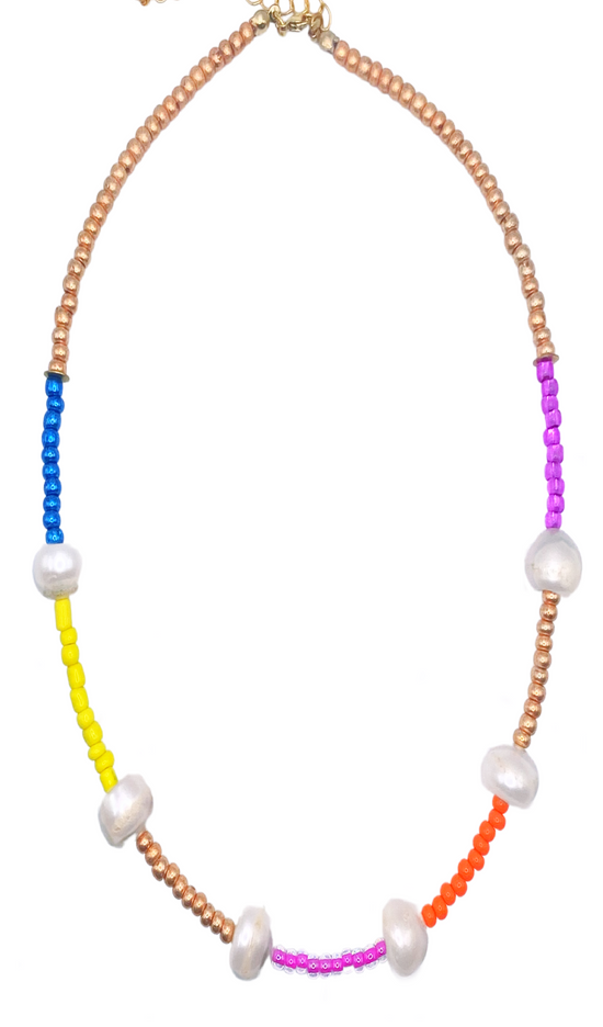 Neon Pearl Necklace