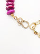 Hot Pink Heishi Gemstone & Baroque Pearl Bracelet One of a Kind