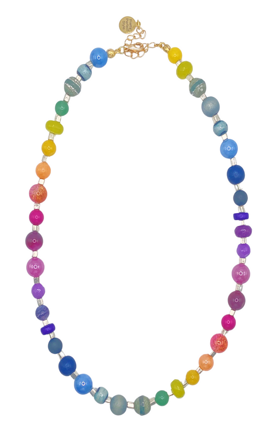 Fall Foilage One of a Kind Rainbow Necklace
