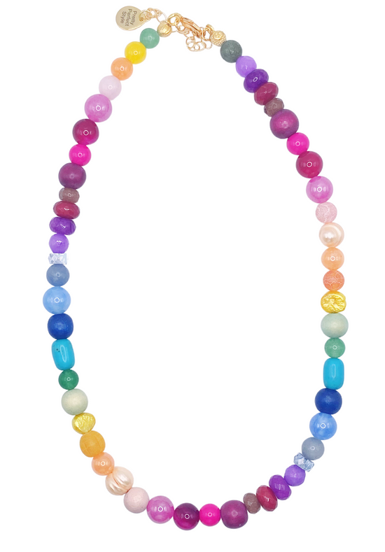 Dark Rainbow One of a Kind Necklace