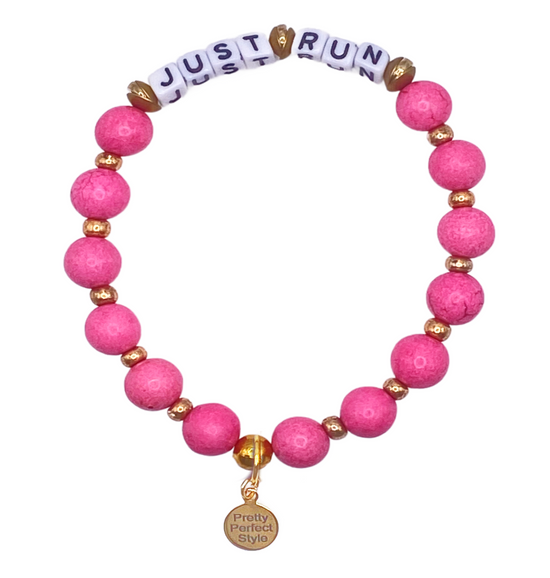 Jun Run Word Bracelet