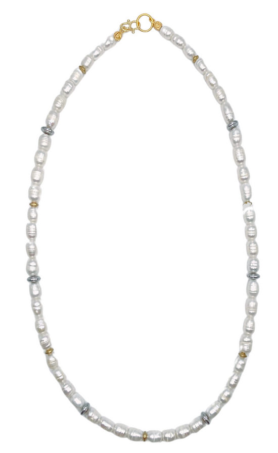 Long Layering Pearl Necklace