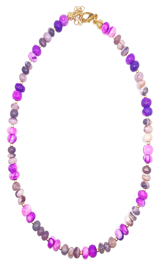 Spring Lilac Opal Necklace