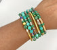 Malachite SuperStack Bracelet OOAK