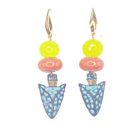 Neon Dagger Earrings