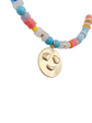 Tangerine Turquoise Emoji One of A Kind Necklace