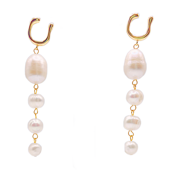 Moonlit Pearl Earrings