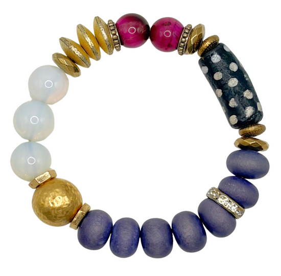 Polka Dot Opalite Bracelet