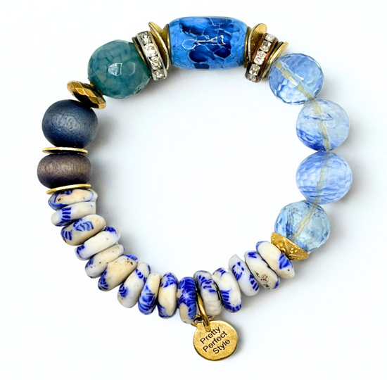 Sky Blue Agate One of a Kind Bracelet