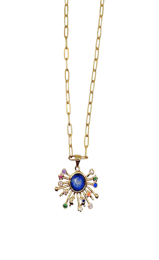Starburst Gold Chain Necklace